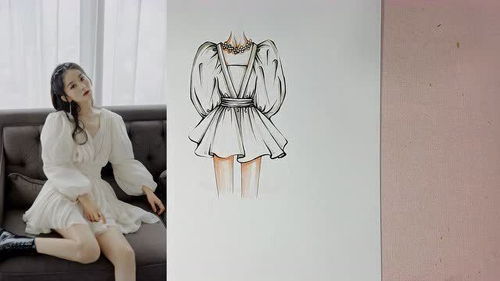 從趙麗穎同款白色連衣裙看服裝設(shè)計(jì)手繪學(xué)習(xí)